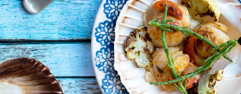 Scallops and Cauliflower Puree – Colchester Oyster Fishery