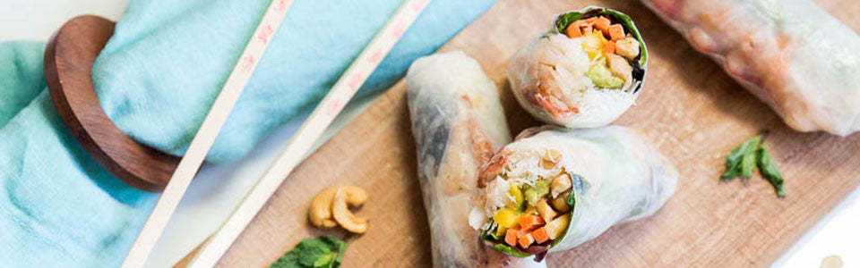 Lobster, Mango & Avocado Spring Rolls