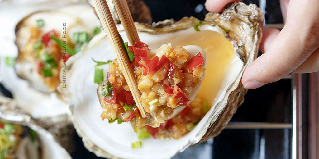 Grilled Oysters with Garlic Sauce