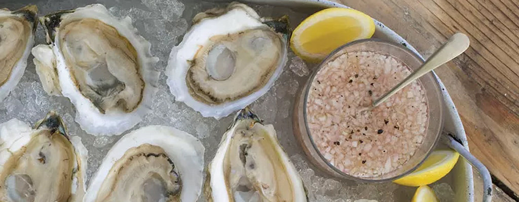 Oysters with Rosé Mignonette